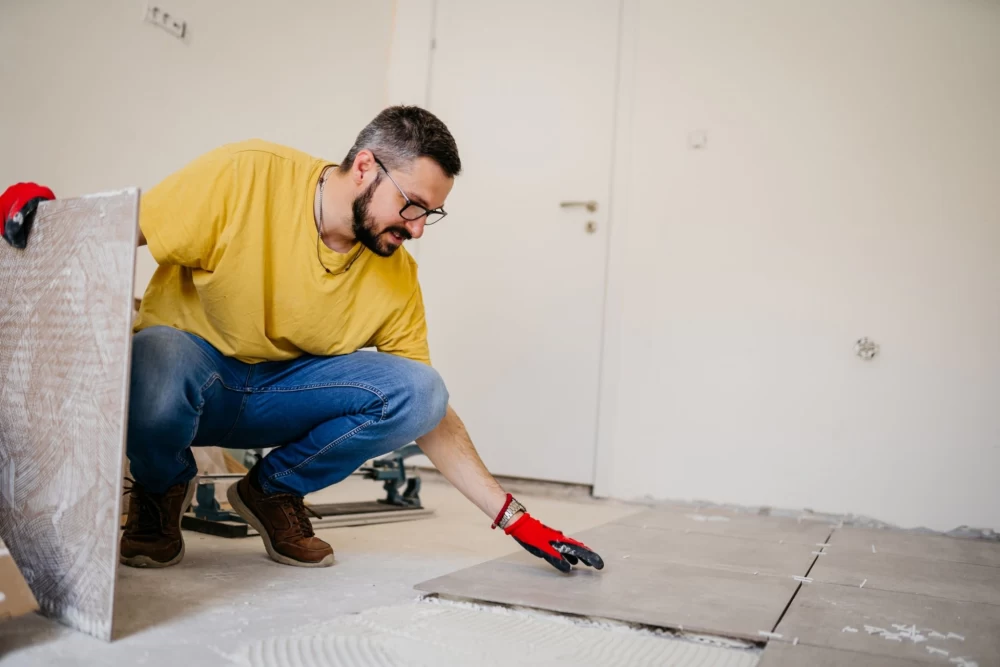 چسباندن موزاییک روی موزاییک