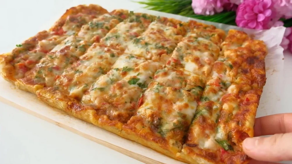 پیتزا با نان سنگک