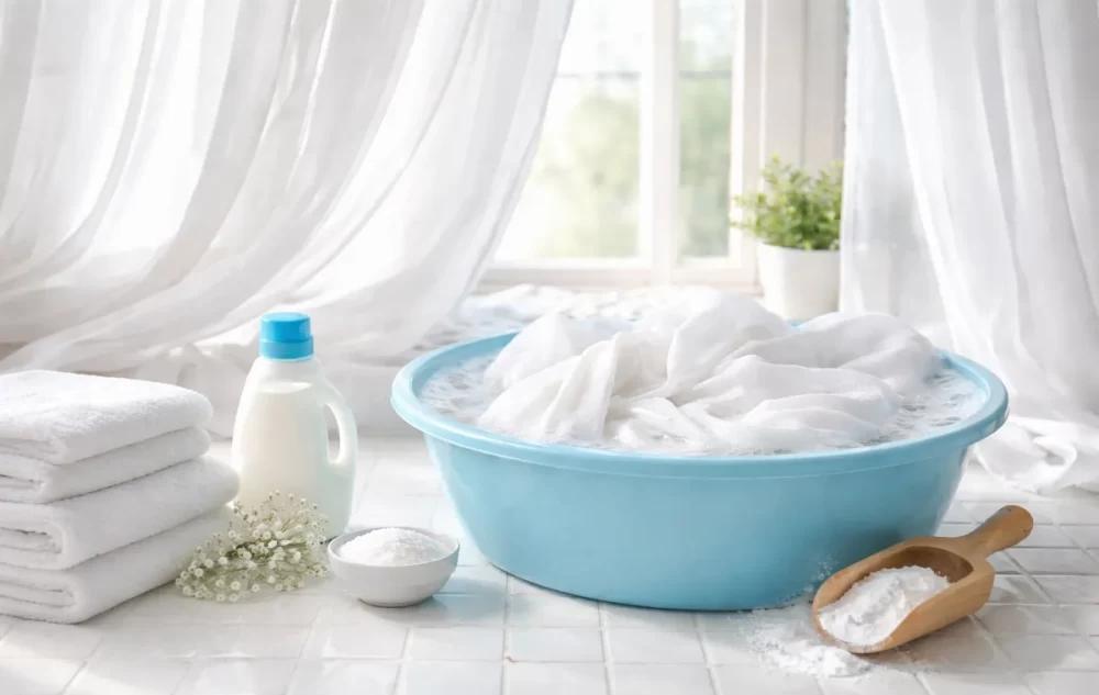 روش های شستشوی پرده در خانه