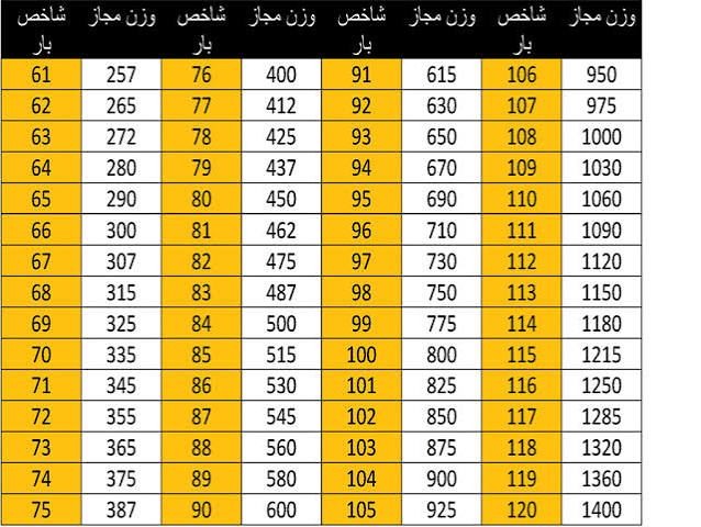 شاخص سرعت تایر