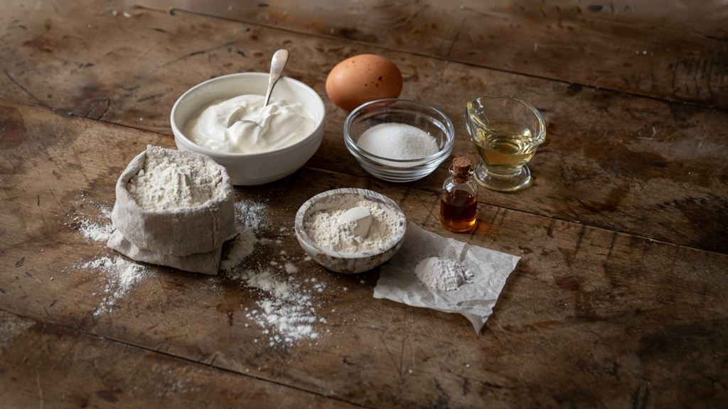 طرز تهیه کیک پف دار ۱ تخم مرغی با ماست بدون نیاز به فر