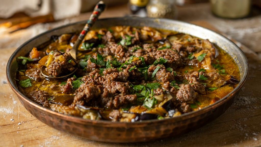 طرز تهیه مشته بادمجان شیرازی غذای سنتی و خوشمزه