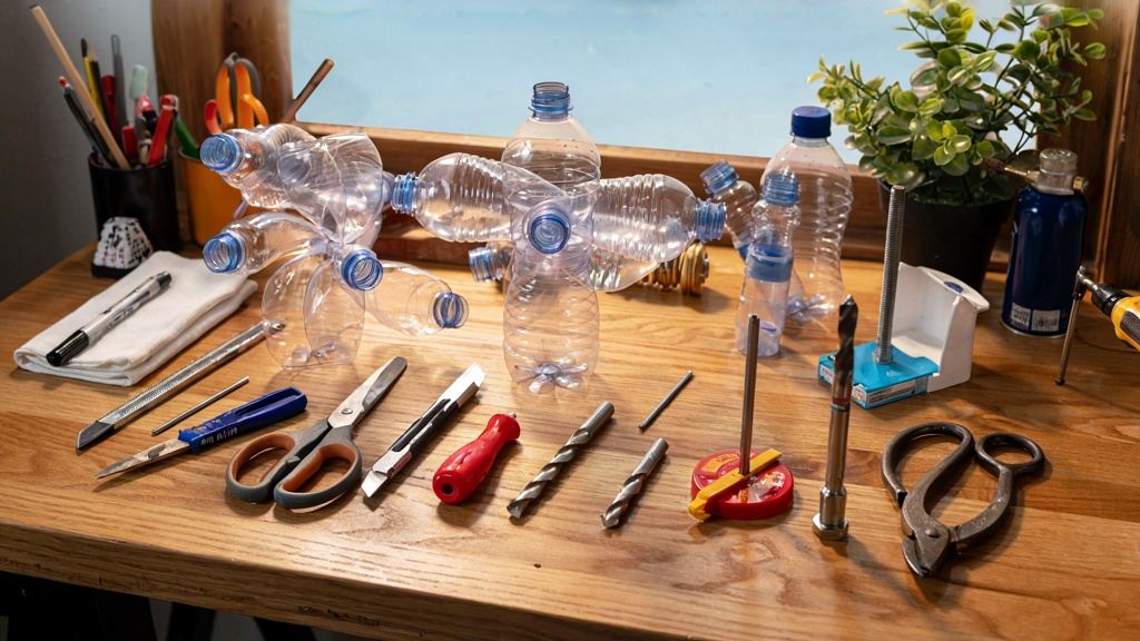 ساخت فرفره بادی با بطری دورریختنی برای دفع موش و پرندگان