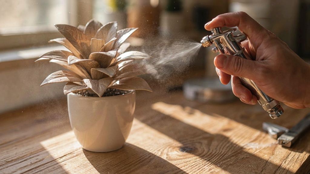آموزش ساخت گل و گیاه تزئینی با برگ طبیعی و دستمال کاغذی
