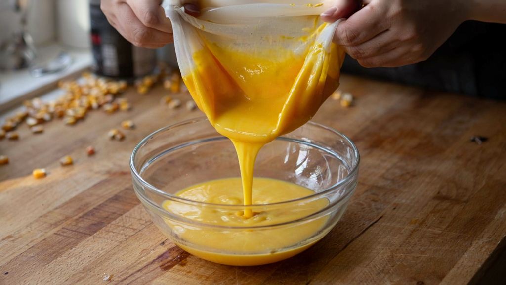 طرز تهیه ۱ لیتر شیر ذرت خامه ای و کشدار در خانه