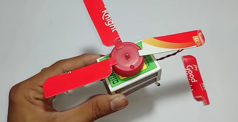 نحوه ساخت هلیکوپتر کنترلی و شارژی با جعبه کبریت