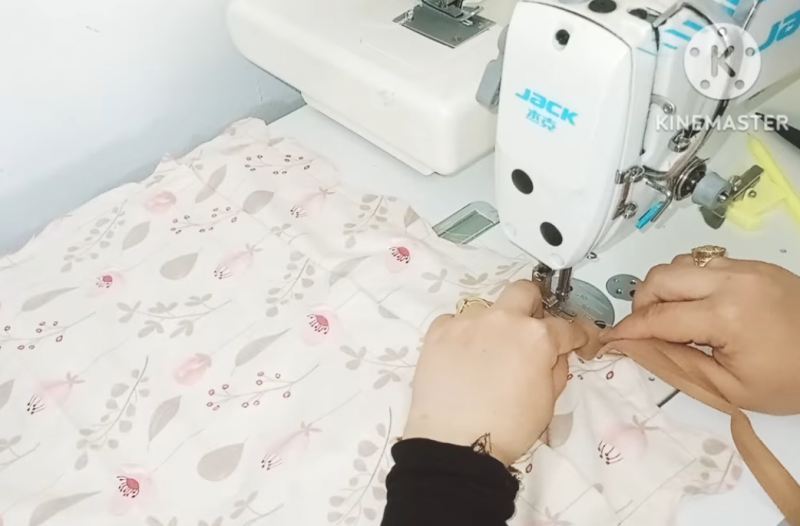 دوخت روبالشتی با لبه دوزی چین دار برای افراد مبتدی