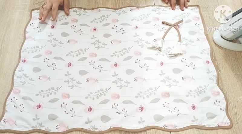 دوخت روبالشتی با لبه دوزی چین دار برای افراد مبتدی