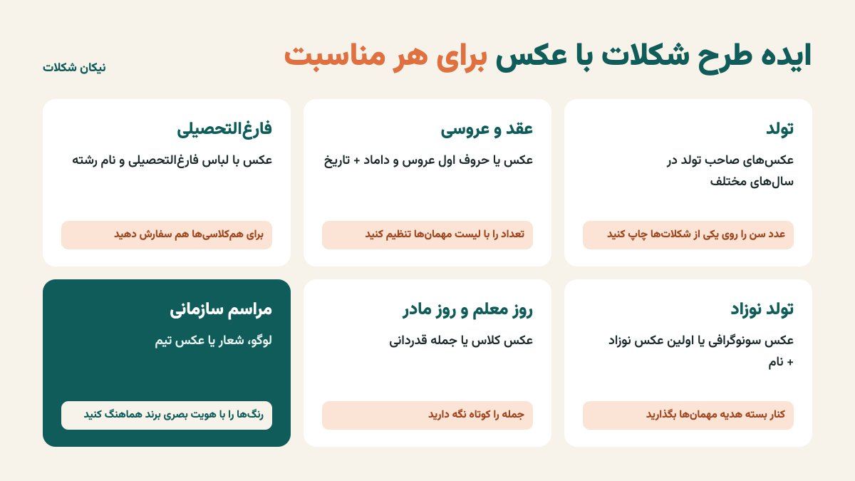 شکلات مناسبتی