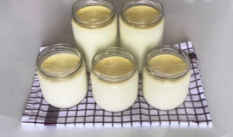 طرز تهیه ماست خانگی سفت و چکیده بدون آب انداختن در شیشه مربا