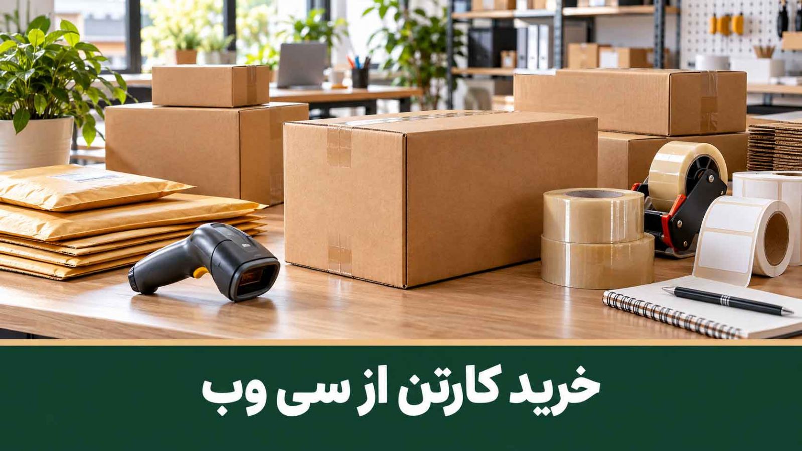 تنوع ملزومات پستی و کارتن اداره پست در پلتفرم سی وب