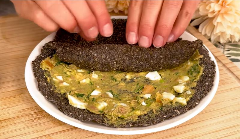 طرز تهیه نان رژیمی دانه چیا در تابه بدون فر؛ بدون گلوتن و بدون آرد