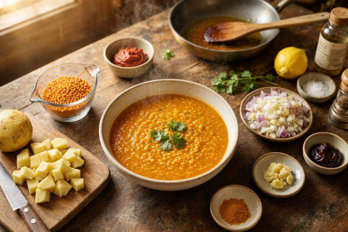 آموزش تهیه خوراک دال عدس جنوبی؛ یک غذای سالم، سریع و خوش طعم
