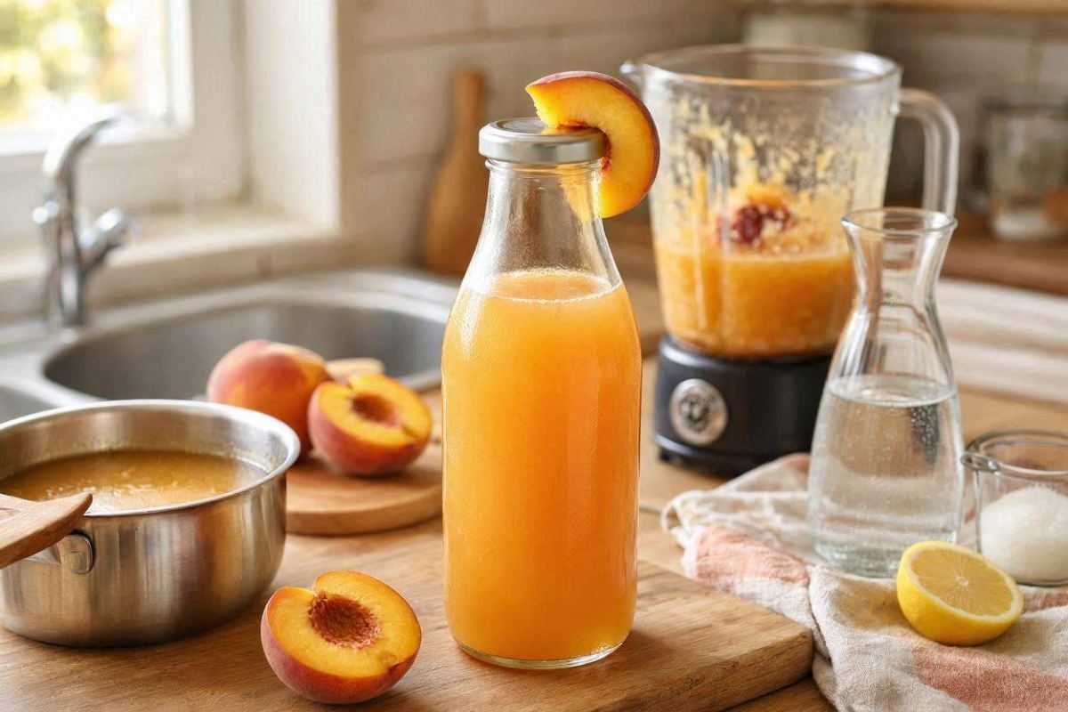 طرز تهیه رانی هلو خانگی به سبک بازاری با تمام ترفندها | نوشیدنی خنک و میوه ای برای تابستان