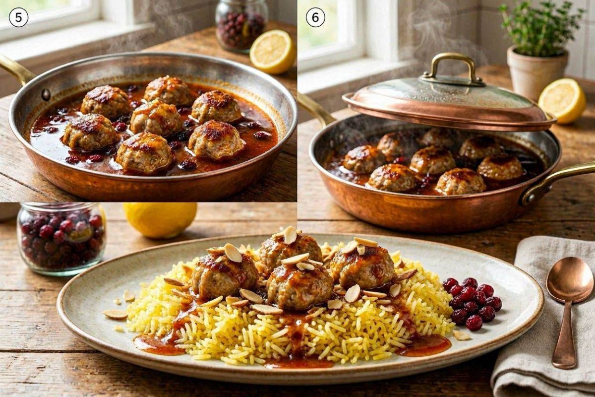 طرز تهیه یک زرشک پلوی جدید و مجلسی با مرغ قلقلی | آبدار، سریع و متفاوت!
