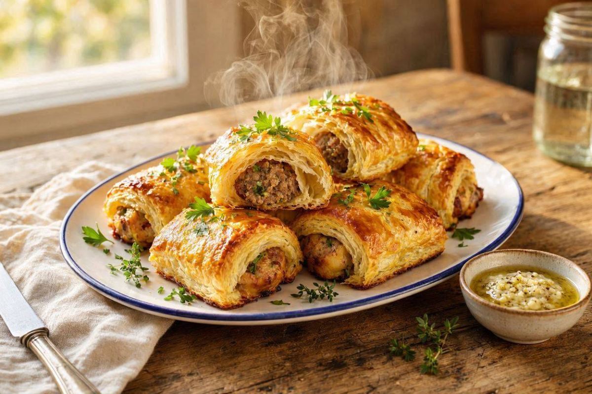 طرز تهیه شیرینی پف دار با سوسیس ؛ یک پیش غذای مجلسی و خوش طعم