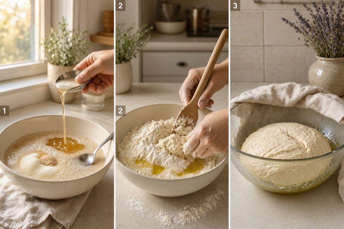 آسان ترین روش تهیه نان بربری خانگی با نیم کیلو آرد