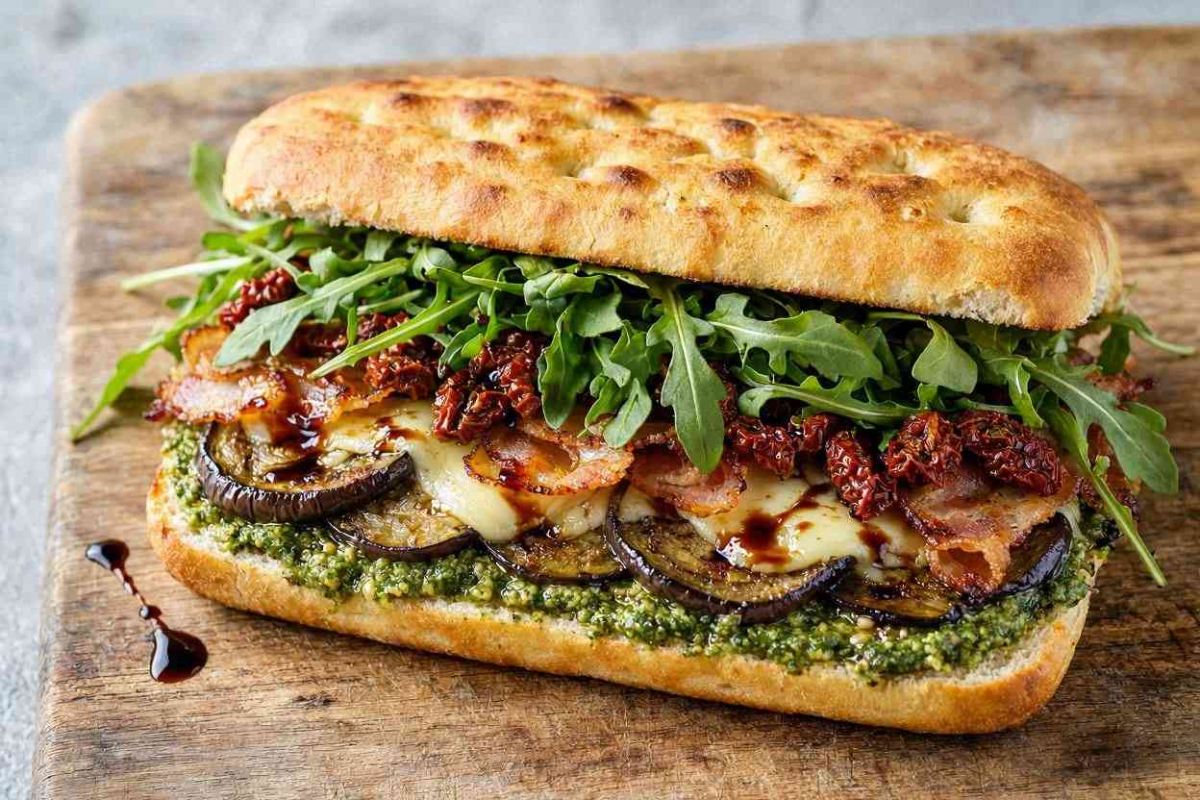 طرز تهیه ساندویچ بادمجان ایتالیایی در ۴ مرحله فقط در ۳۰ دقیقه
