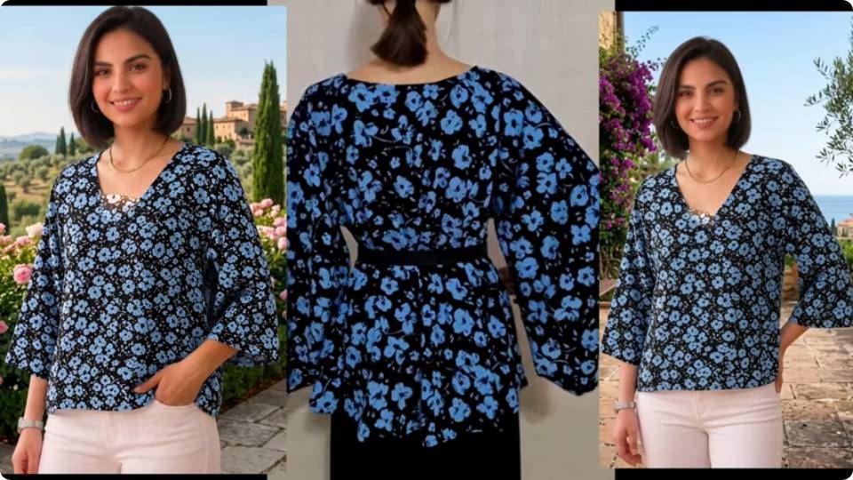 چگونه با ۱.۵ متر پارچه، یک شومیز شیک و کاربردی بدوزیم ؟ (آموزش کامل)