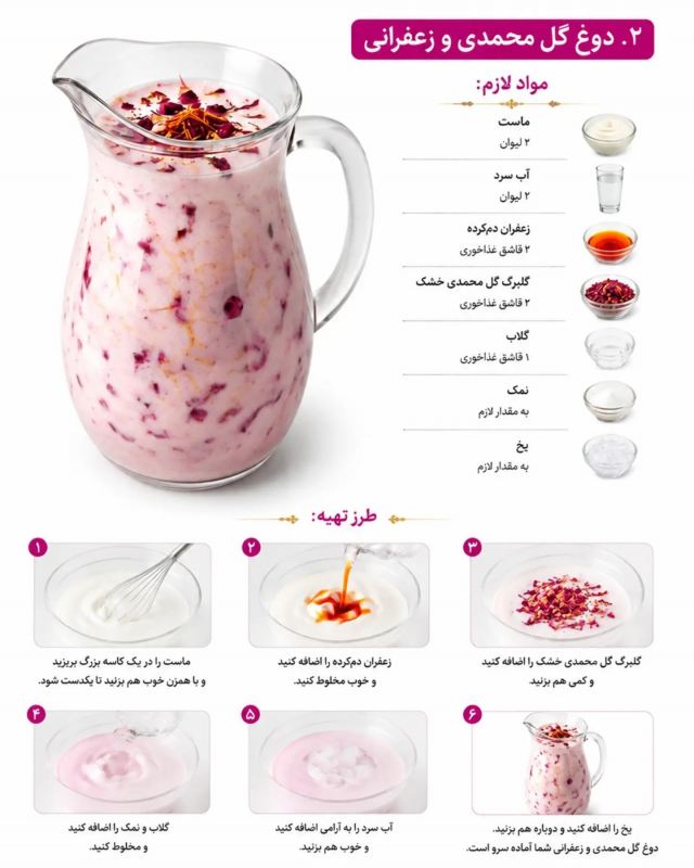 ۶ مدل دوغ طعم دار مجلسی که میز پذیرایی رو خاص تر می کنه!
