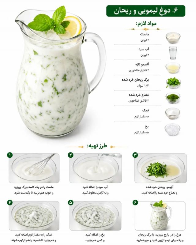۶ مدل دوغ طعم دار مجلسی که میز پذیرایی رو خاص تر می کنه!