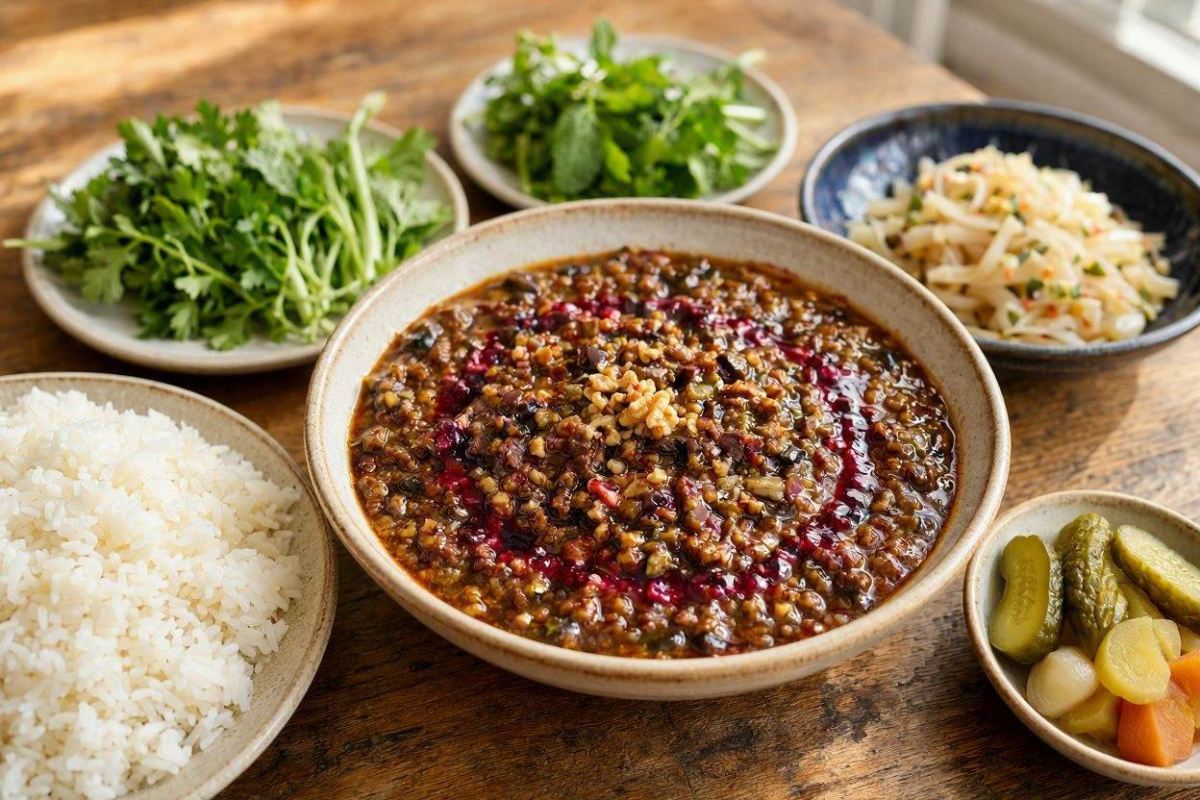 طرز تهیه خورشت شش انداز گیلانی جایگزین فسنجون / بدون گوشت و مرغ