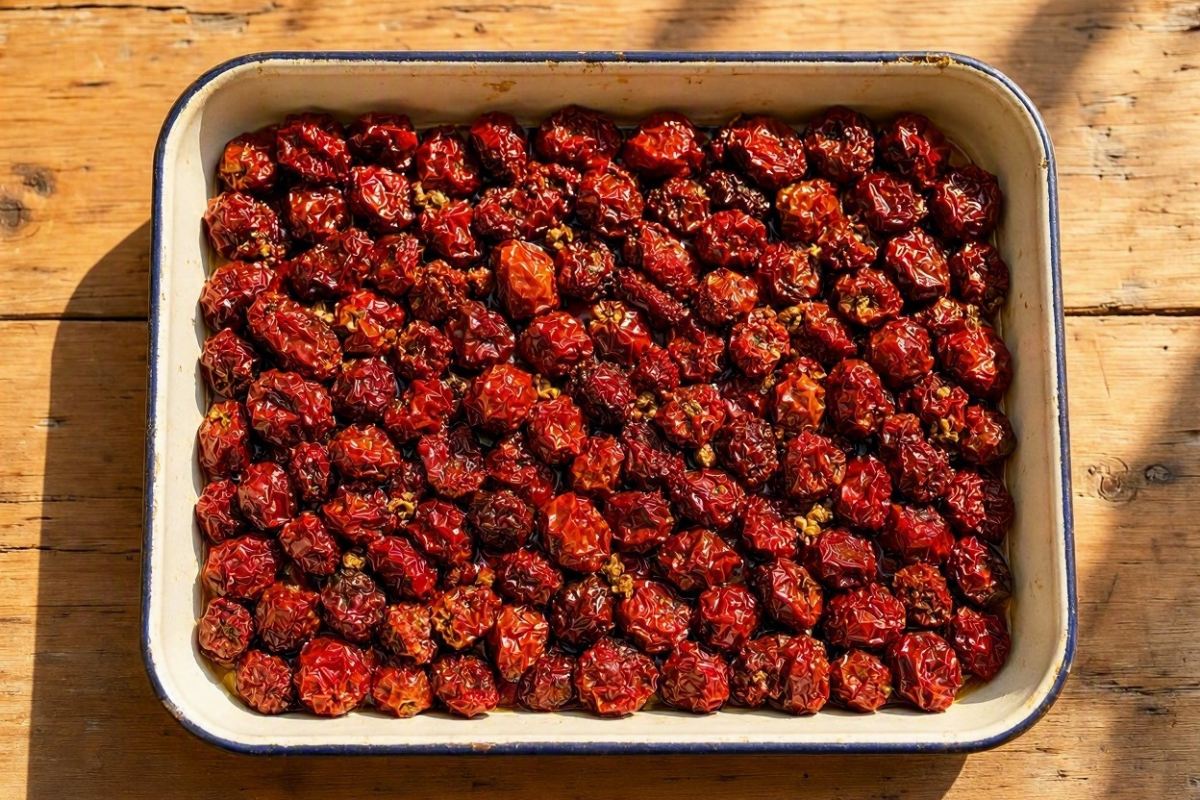 طرز تهیه گوجه خشک خانگی با آفتاب؛ طبیعی، خوشمزه و بدون مواد نگهدارنده