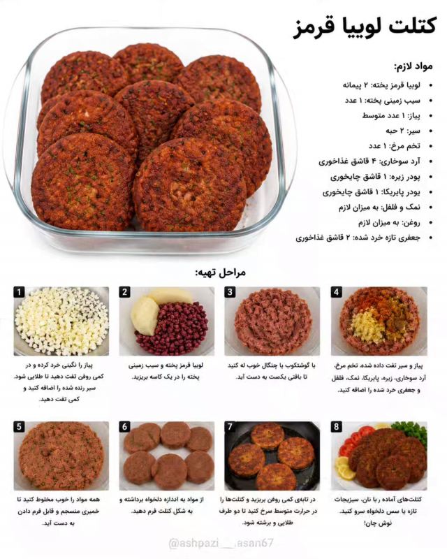 دستور پخت ۵ مدل کتلت بدون گوشت / سالم و اقتصادی با طعم های متفاوت