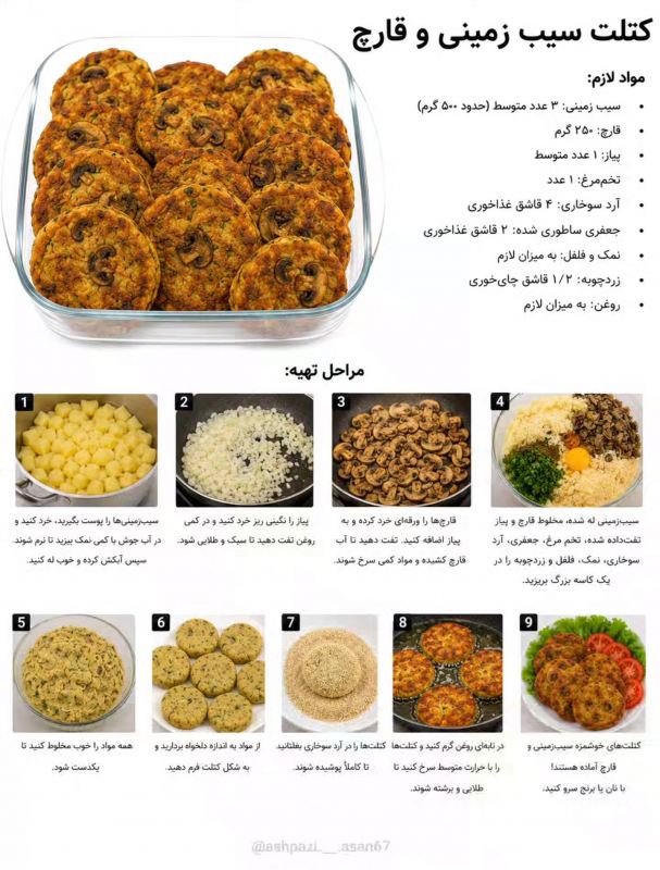 دستور پخت ۵ مدل کتلت بدون گوشت / سالم و اقتصادی با طعم های متفاوت
