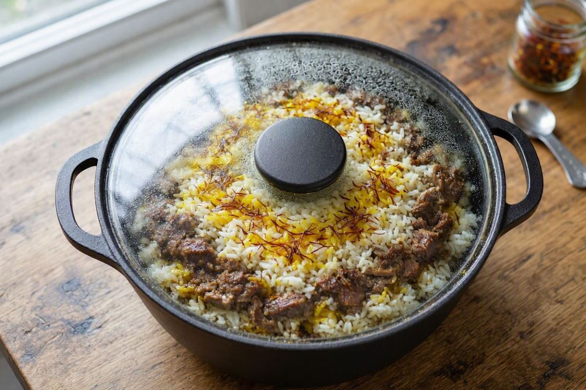 طرز تهیه مجبوس؛ پلوی معطر و مجلسی خلیج فارس با گوشت و ادویه های گرم