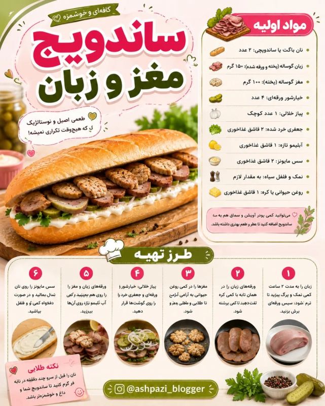 طرز تهیه ۱۰ ساندویچ محبوب ایرانی به همراه چاشنی های مخصوص هر مدل