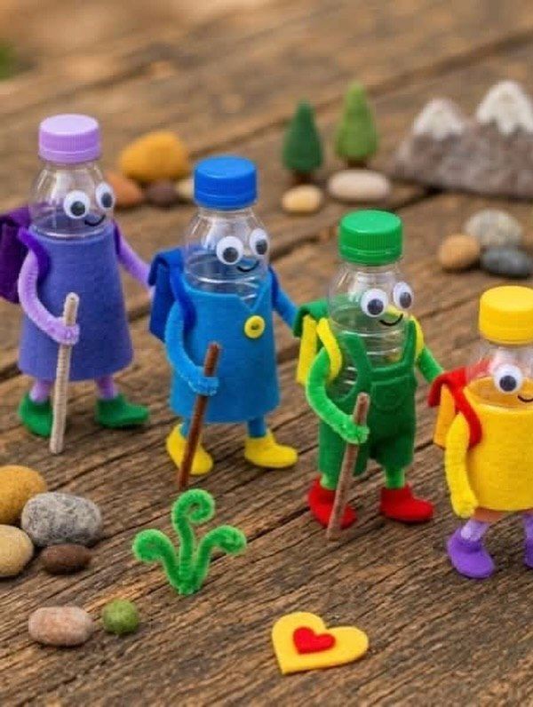 کاردستی های جذاب با در بطری های پلاستیکی