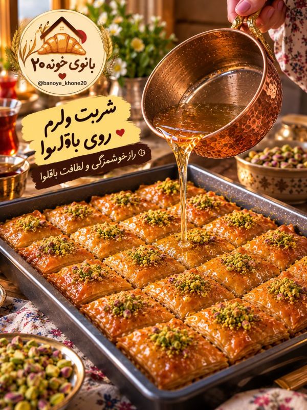طرز تهیه باقلوا غازی؛ راز باقلوا اصیل ترکیه با خمیر فیلو