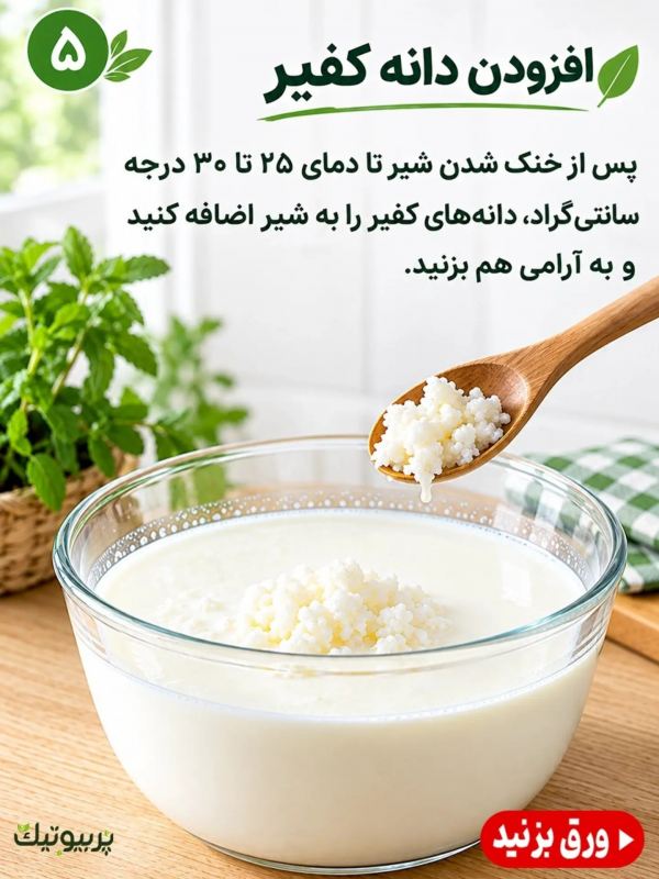 طرز تهیه پنیر کفیر در خانه ؛ خوشمزه، ساده و متفاوت!