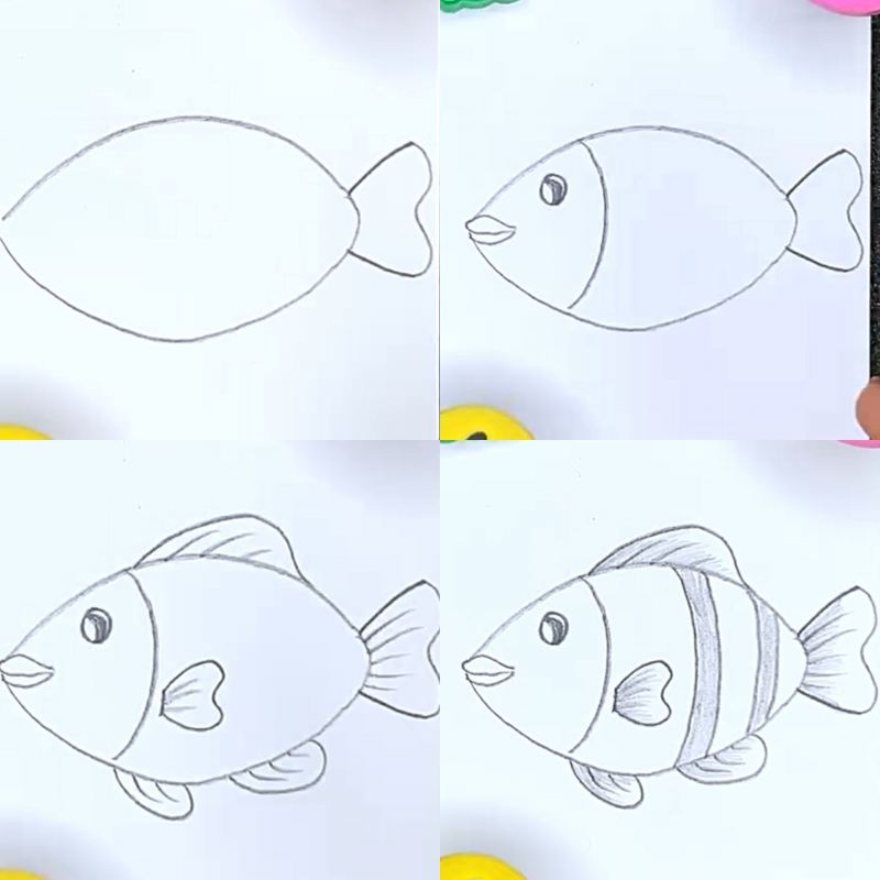 آموزش نقاشی های جذاب ؛ مرحله به مرحله و خلاقانه مناسب کودکان و بزرگسالان