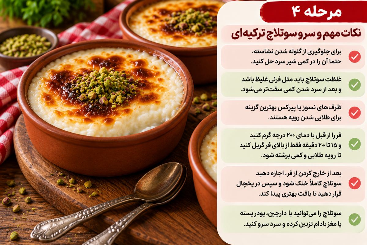 طرز تهیه سوتلاچ ترکیه ای یک دسر خوشمزه و لطیف با برنج