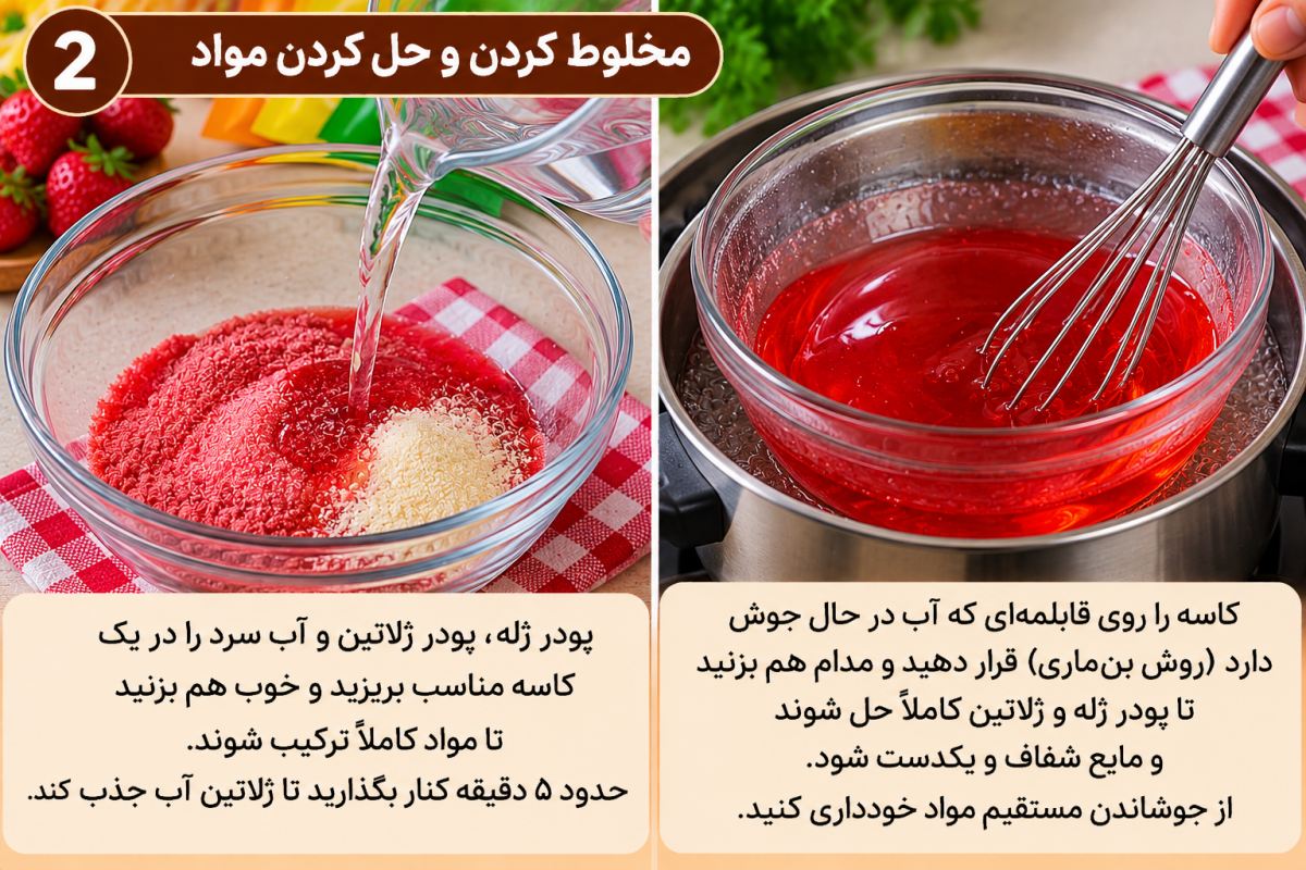 طرز تهیه پاستیل خانگی با پودر ژله؛ ساده، خوشمزه و رنگارنگ