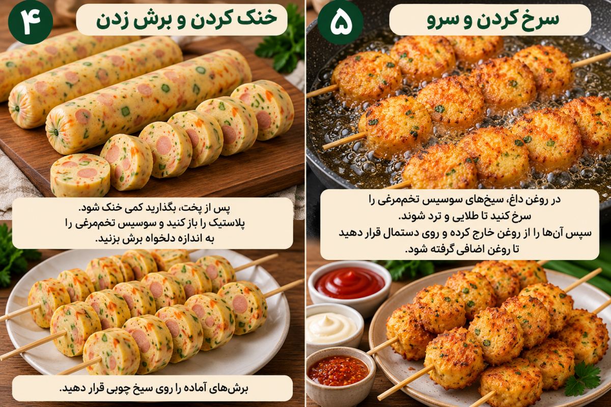 طرز تهیه تخم مرغ سیخی سوخاری؛ خوشمزه و اقتصادی