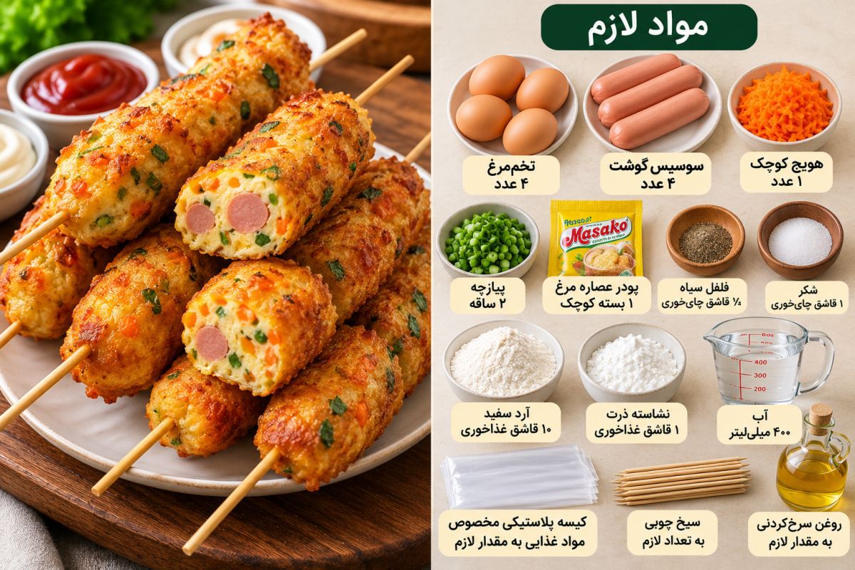 طرز تهیه تخم مرغ سیخی سوخاری؛ خوشمزه و اقتصادی