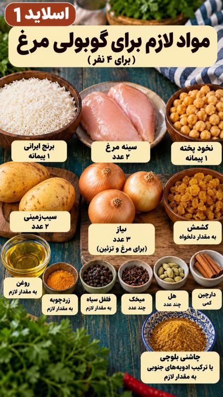 طرز تهیه گوبولی مرغ جنوبی؛ یک پلوی مجلسی متفاوت