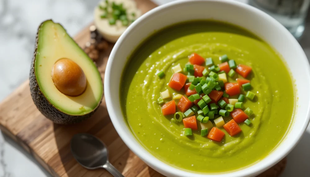 مراحل تهیه سوپ آووکادو