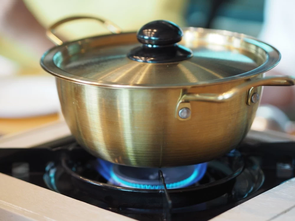 تغییر رنگ قابلمه استیل