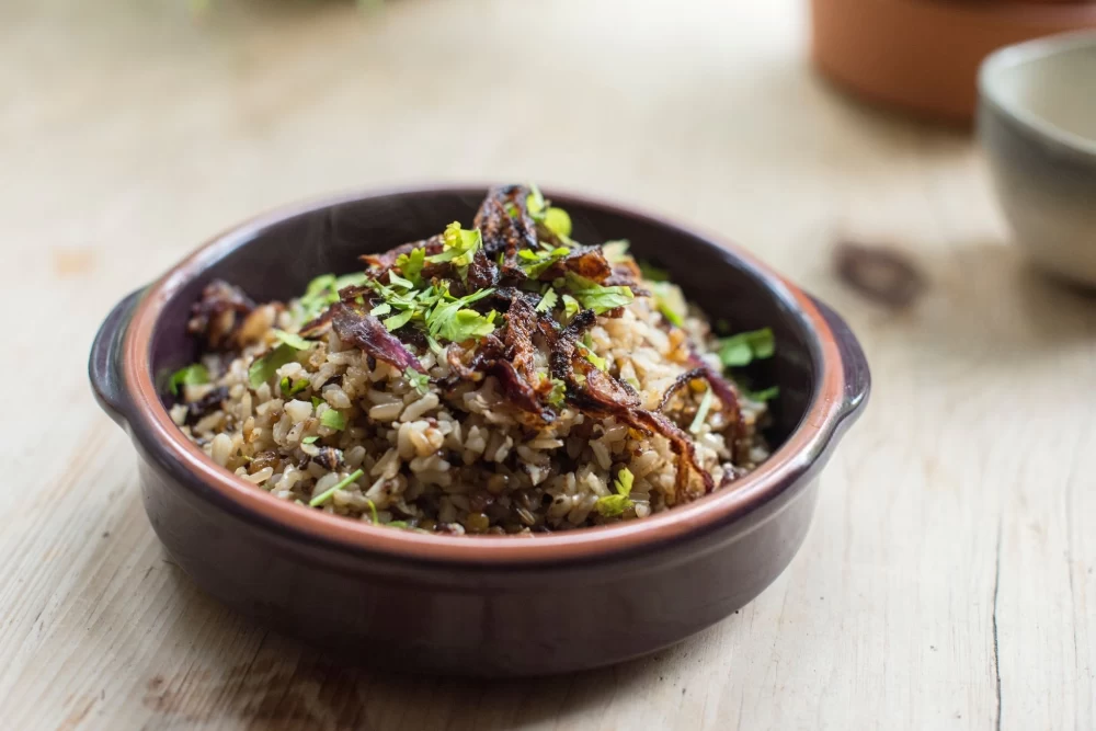 طرز تهیه عدس پلو 