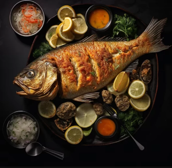 پخت ماهی با پودر سوخاری ماهی