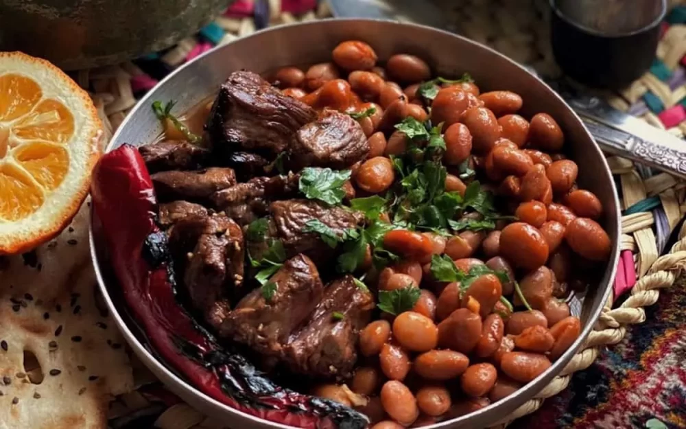 لوبیا کباب رشتی