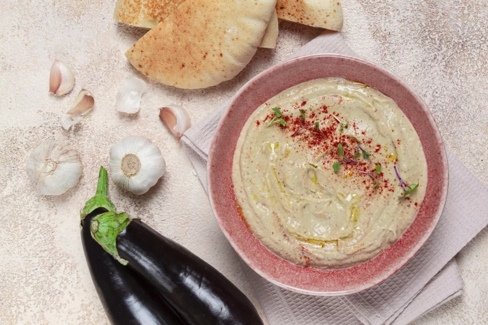 دیپ بادمجان خامه ای