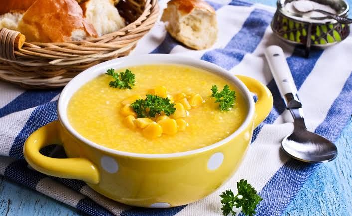 طرز تهیه سوپ آرد ذرت و اسفناج
