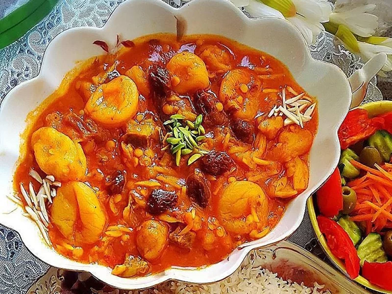 کالری خورشت آلو
