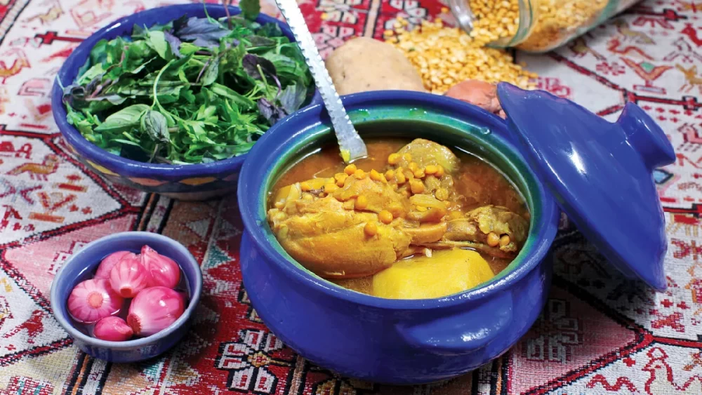 طرز تهیه آبگوشت با مرغ
