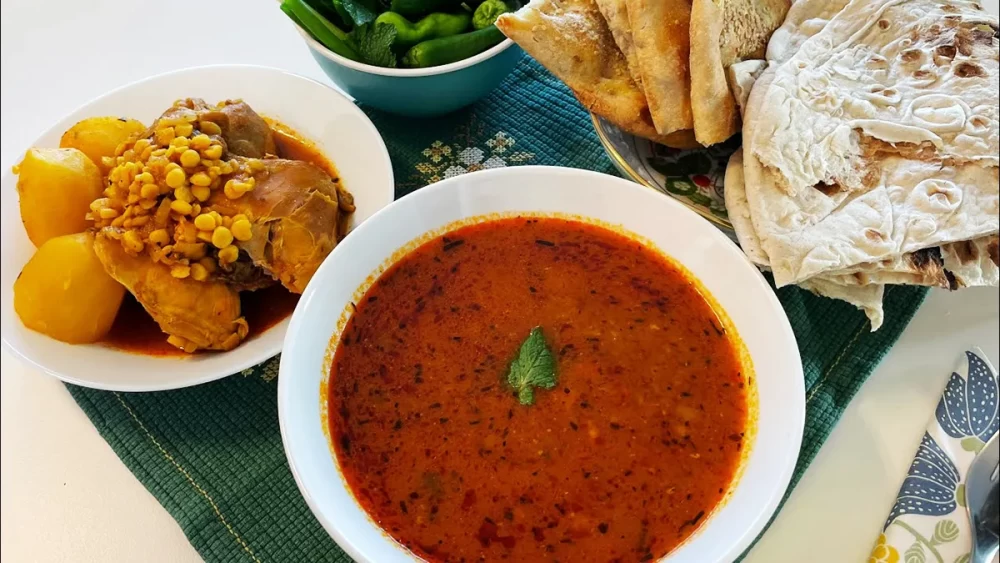 طرز تهیه آبگوشت با مرغ